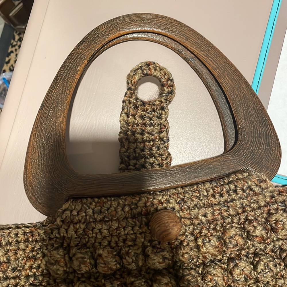 Vintage Macrame Woven Bag - Picture 8 of 14